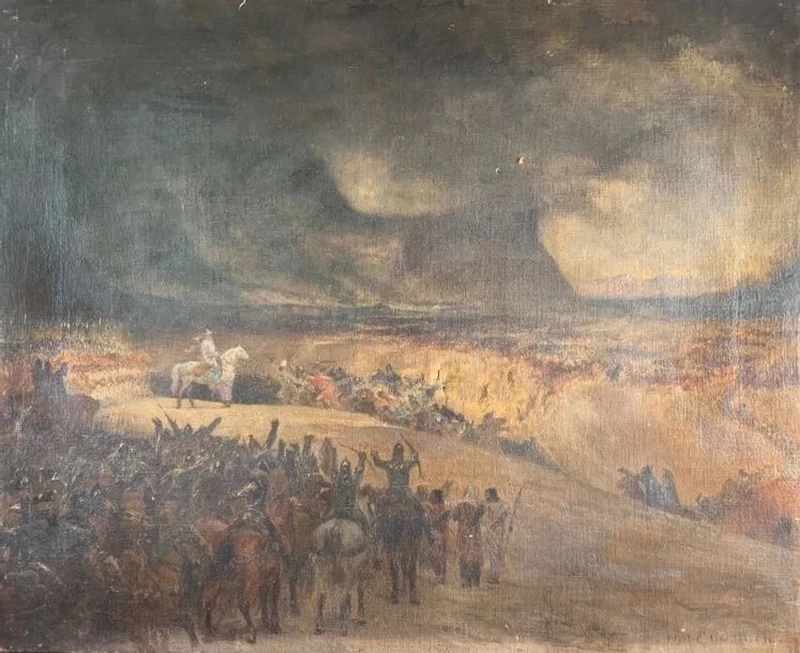 L'imperatore Valeriano, sconfitto e prigioniero, portato davanti a Sapor, 1898